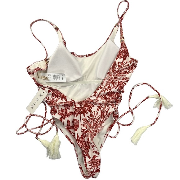 NWT Women’s Phax One-Piece Tropical Lace Up In Size M - Picture 4 of 5